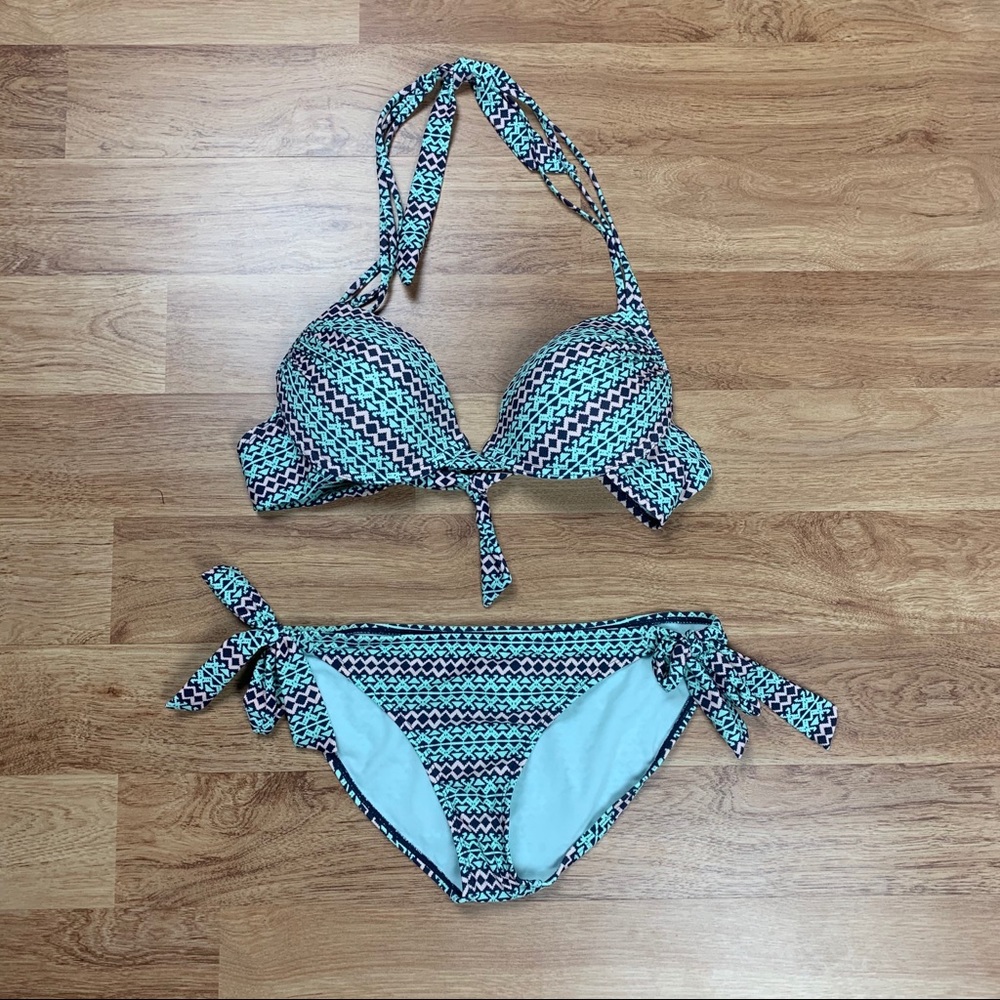 Ninety Six Degrees Aztec Print Bikini Swimsuit Swim Women
